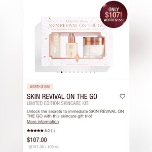 BNIB Charlotte Tillbury Skin Revival On the Go Kit